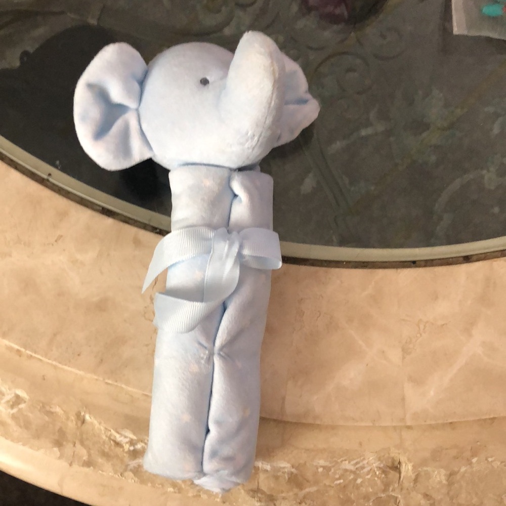 Blue Elephant Rattle Toy - Picture 3 of 6